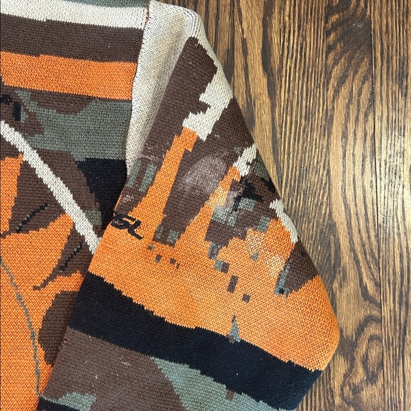 Vintage 90s GSL Knit Wool Maximalist Sweater - Picture 5 of 16